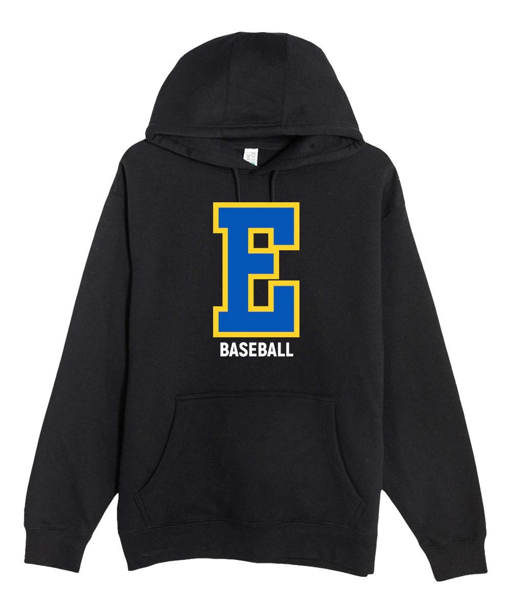 Esko Baseball - Black Hoodie Value - Full Front