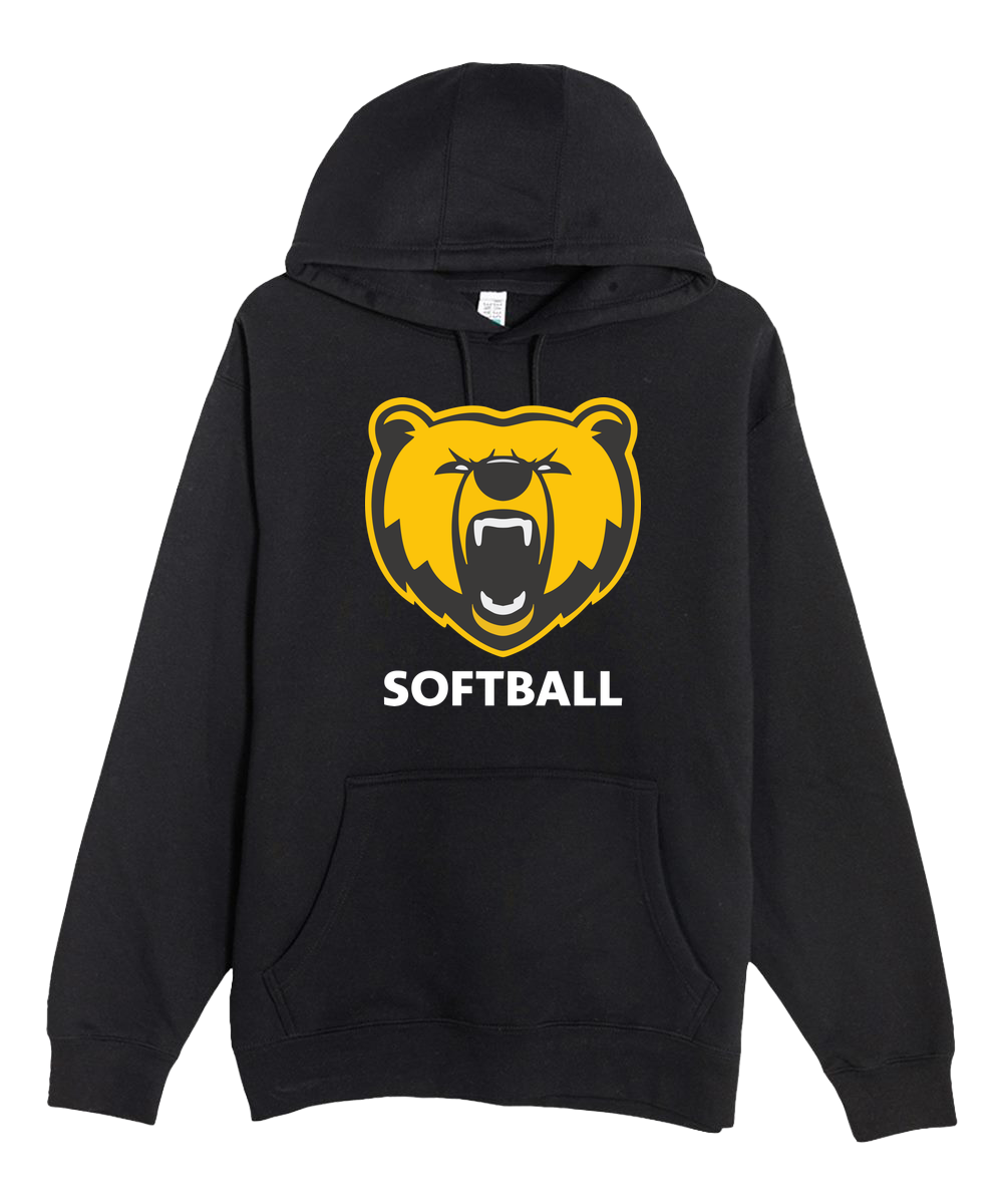Byron Softball - Black Hoodie Value - Full Front