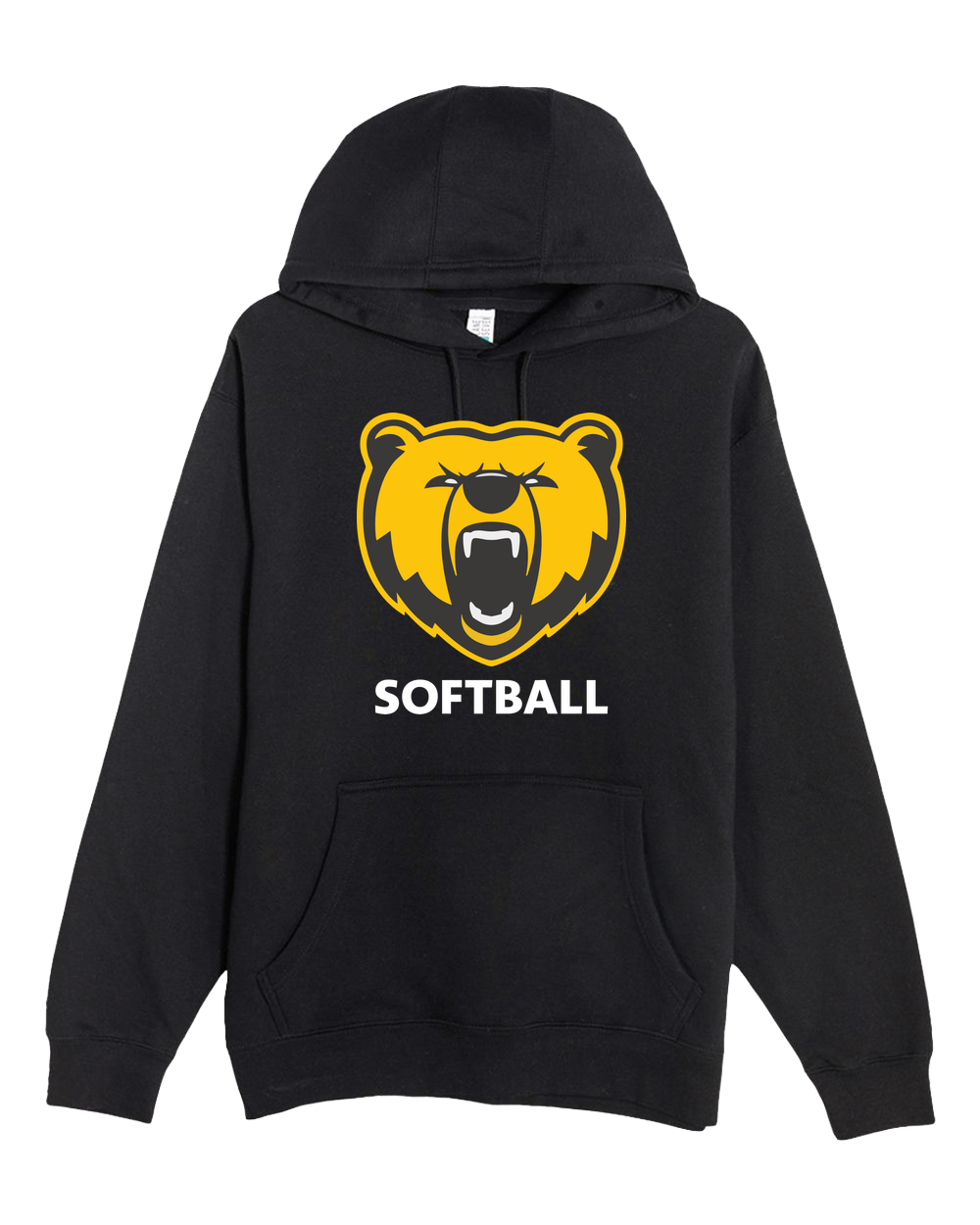 Byron Softball - Black Hoodie Value - Full Front