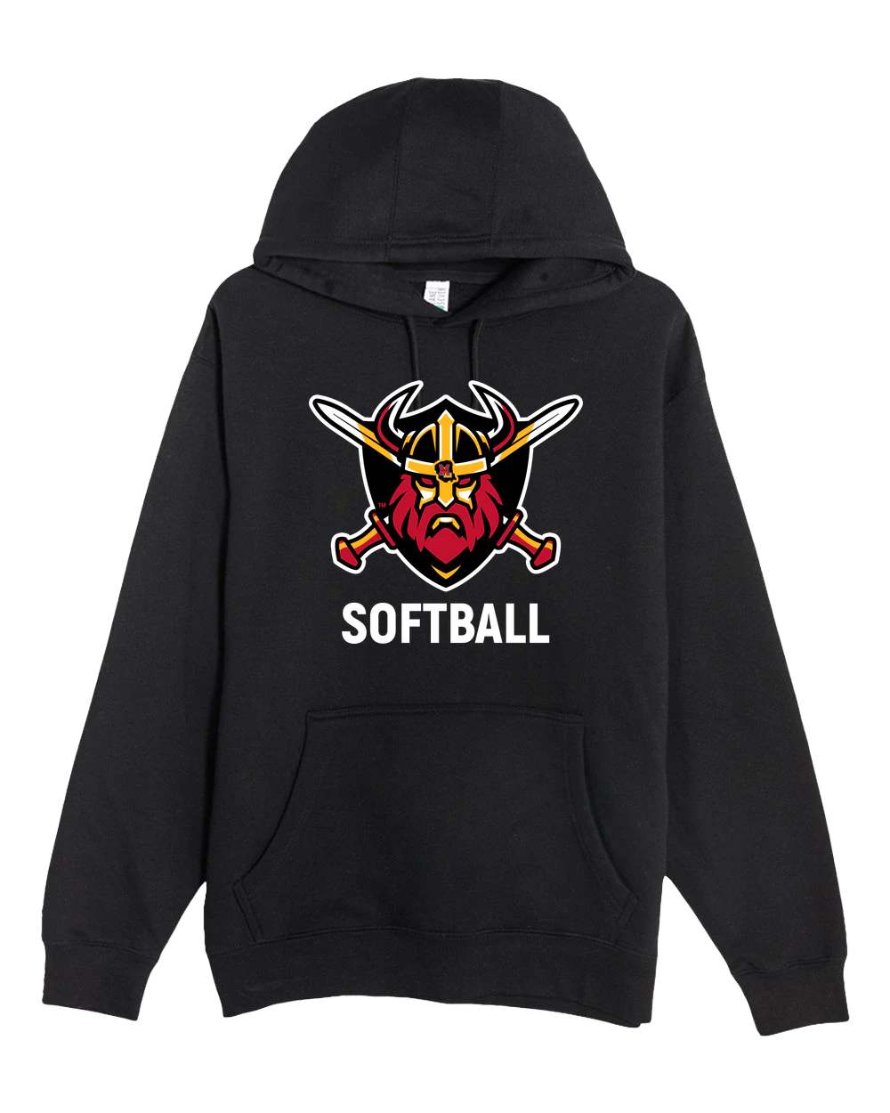 Mille Lacs Softball - Black Hoodie Value - Full Front