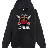 Mille Lacs Softball - Black Hoodie Value - Full Front