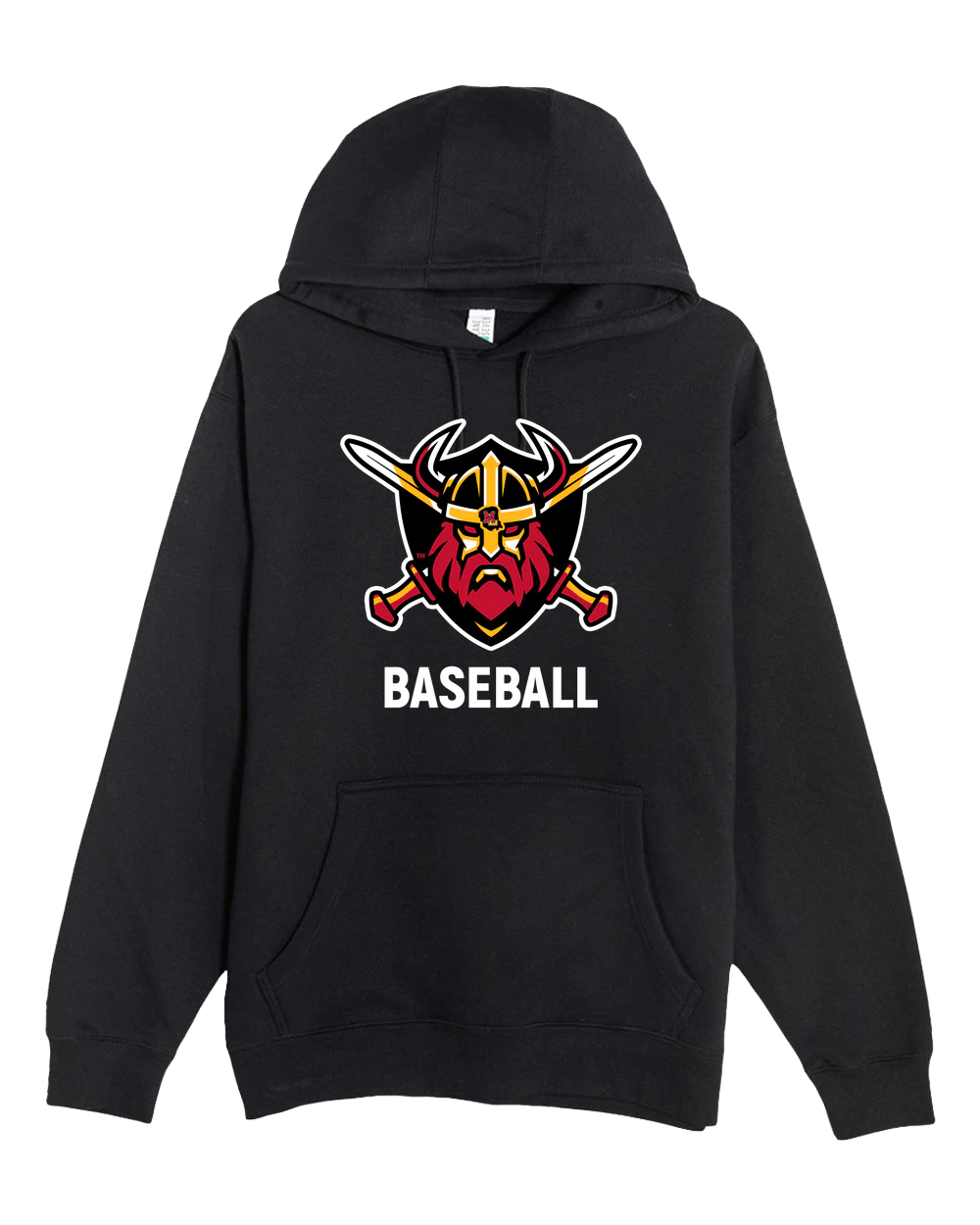 Mille Lacs Baseball - Black Hoodie Value - Full Front