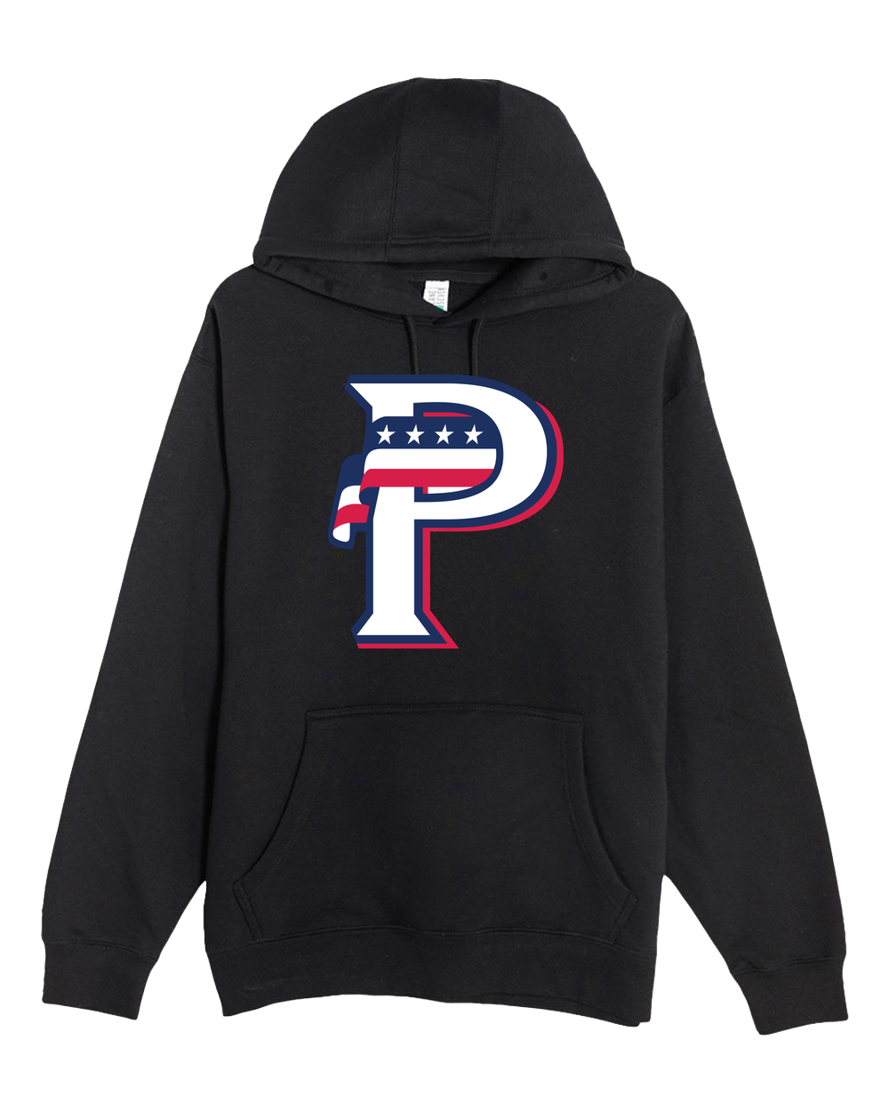 USA BASEBALL - Black Hoodie Value - Full Front