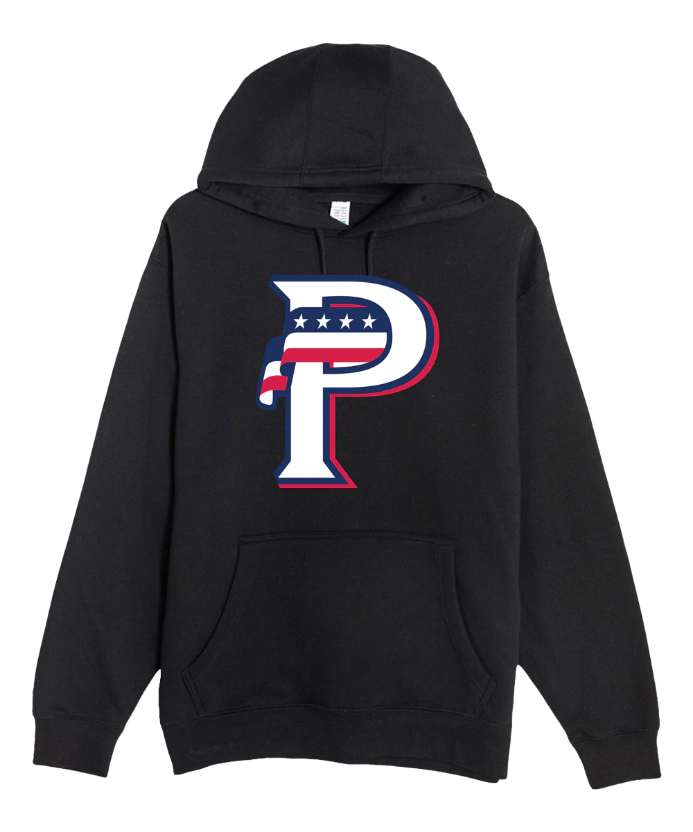 USA BASEBALL - Black Hoodie Value - Full Front