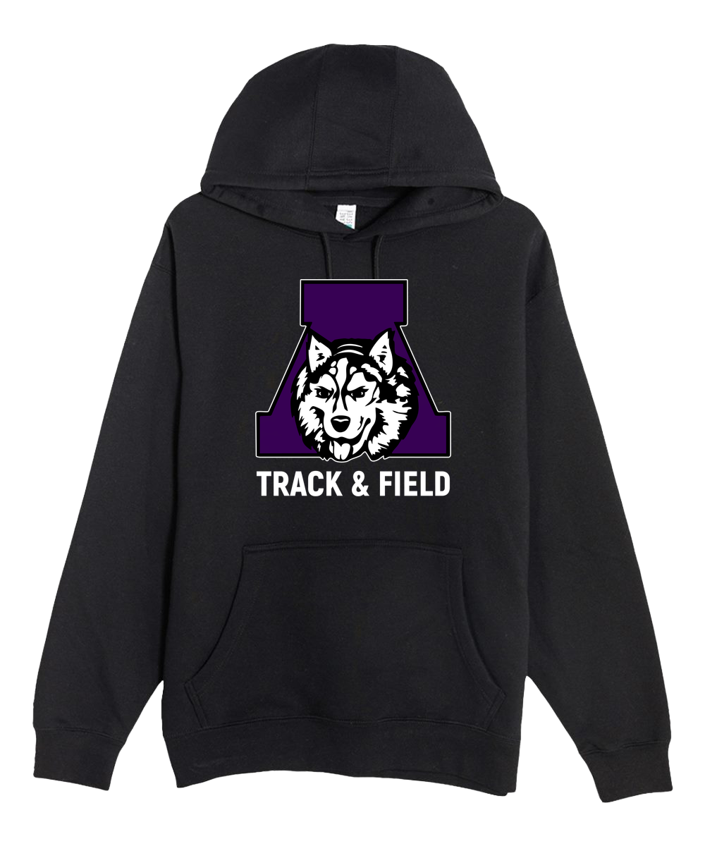 Albany Track & Field - Black Hoodie Value - Full Front