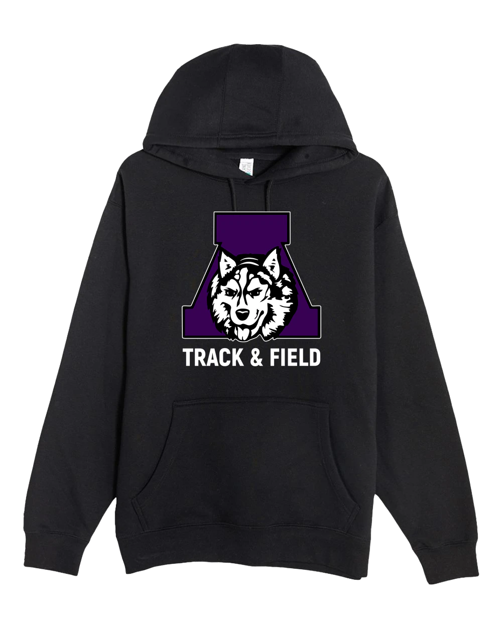 Albany Track & Field - Black Hoodie Value - Full Front