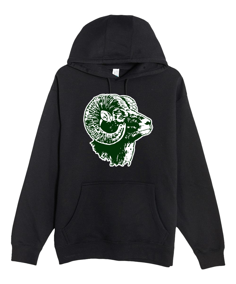 Roseau Baseball and Softball - Black Hoodie Value - Full Front