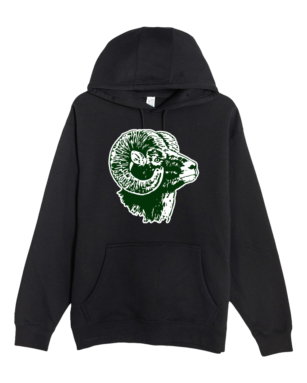 Roseau Baseball and Softball - Black Hoodie Value - Full Front