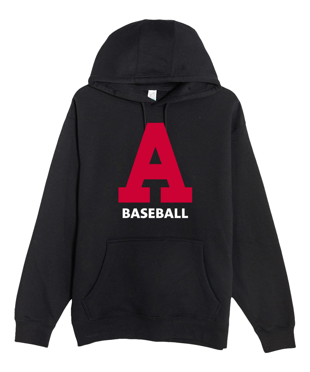 Austin Baseball - Black Hoodie Value - Full Front