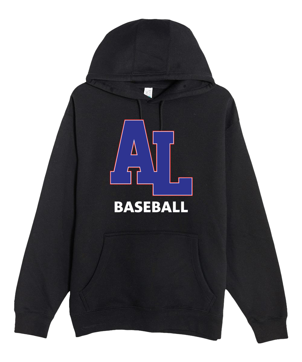 Albert Lea Baseball - Black Hoodie Value - Full Front