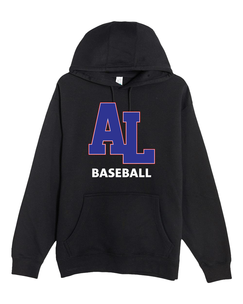 Albert Lea Baseball - Black Hoodie Value - Full Front