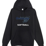 North Woods Softball - Black Hoodie Value - Full Front