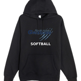 North Woods Softball - Black Hoodie Value - Full Front