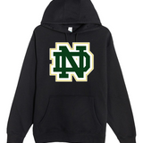Notre Dame Hockey Example - Black Hoodie Value - Full Front