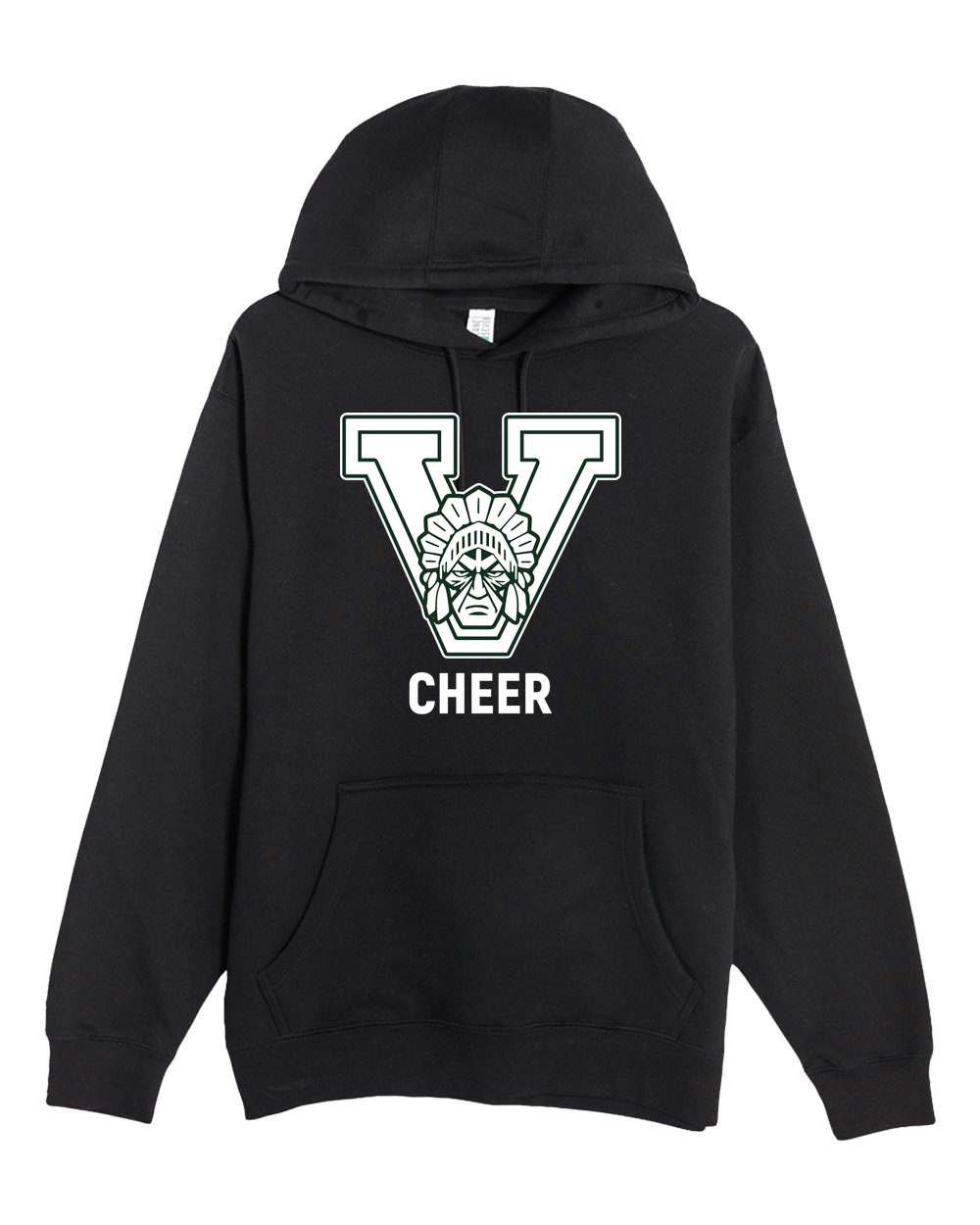 Xavier Football - Black Hoodie Value - Full Front
