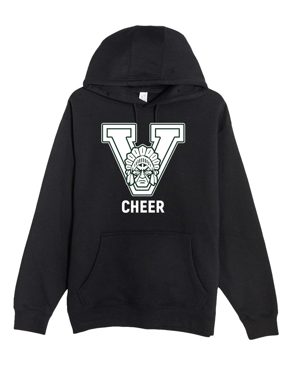 Xavier Football - Black Hoodie Value - Full Front