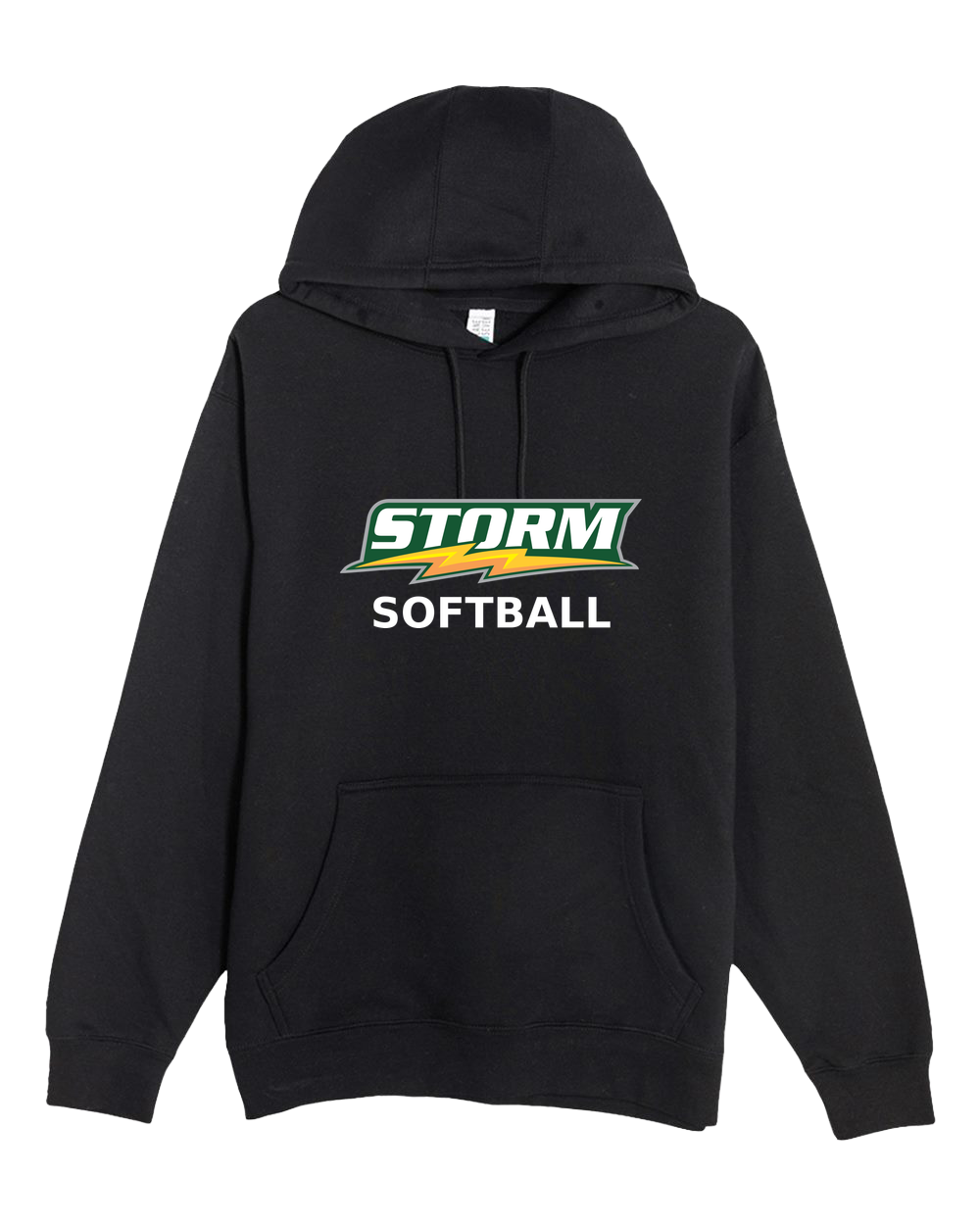Sauk Rapids Rice Softball - Black Hoodie Value - Full Front