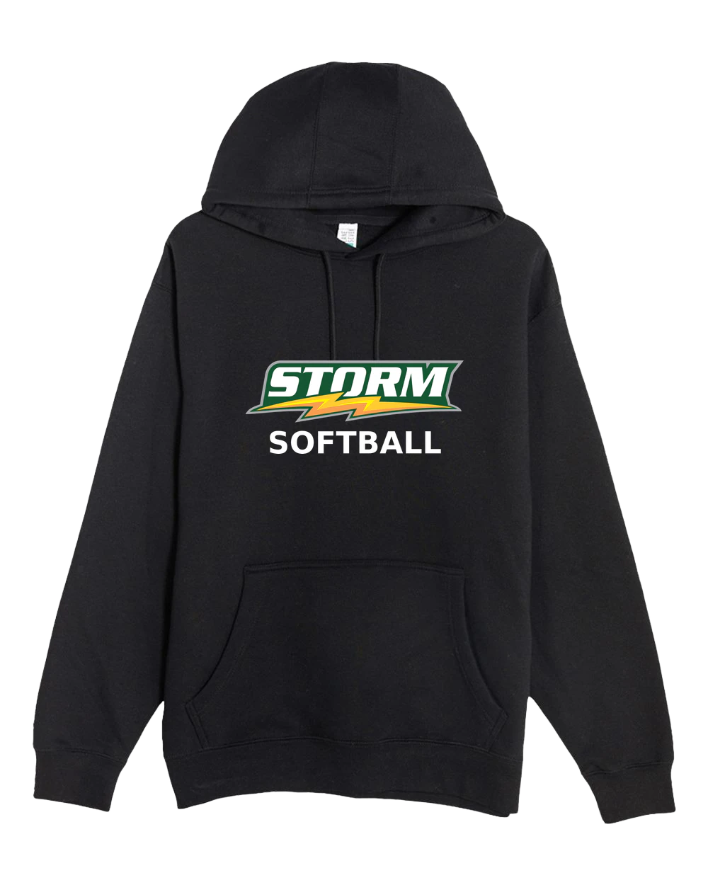 Sauk Rapids Rice Softball - Black Hoodie Value - Full Front