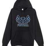Abingdon Football - Black Hoodie Value - Full Front