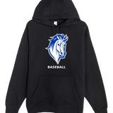 Mora Baseball - Black Hoodie Value - Full Front