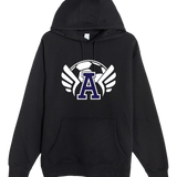 Abingdon Soccer - Black Hoodie Value - Full Front