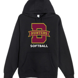 Denfeld Softball - Black Hoodie Value - Full Front