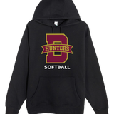 Denfeld Softball - Black Hoodie Value - Full Front