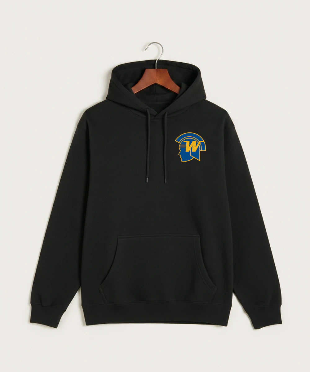 Wayzata High School Football (Boys) - Black Hoodie Value - Left Chest