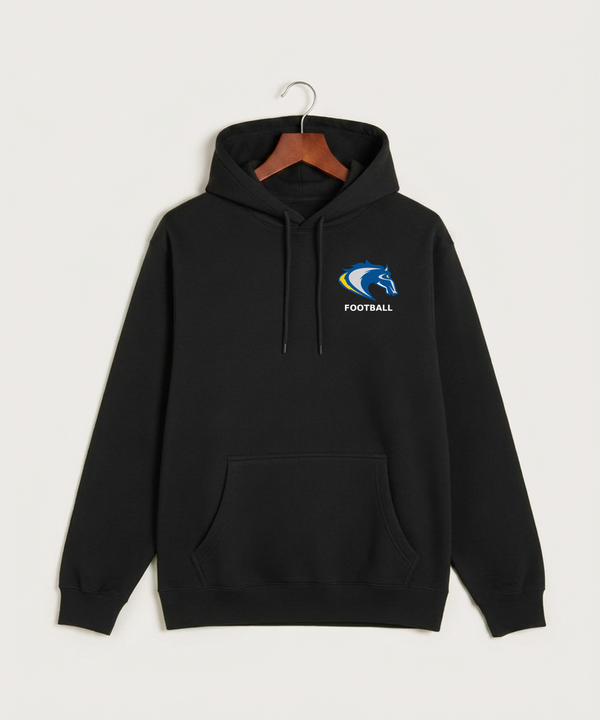 Riverside High School Football general - Black Hoodie Value - Left Chest