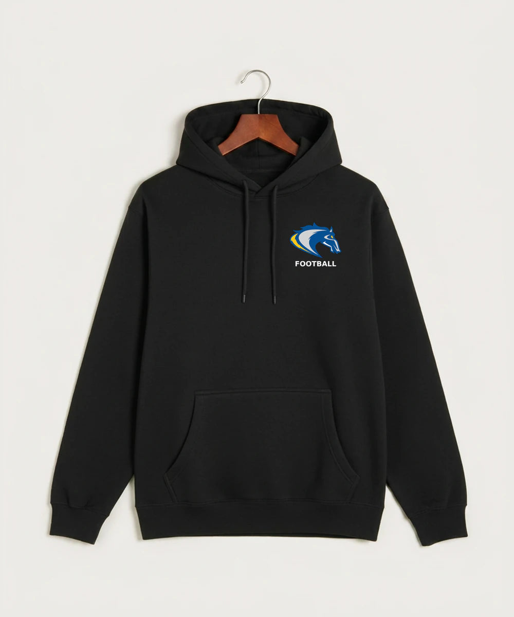 Riverside High School Football general - Black Hoodie Value - Left Chest