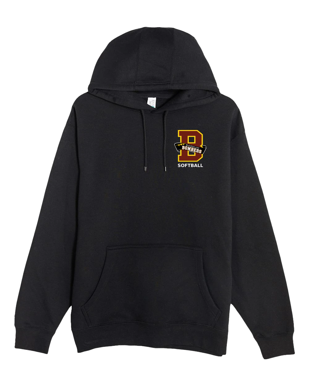 Barnum Softball - Black Hoodie Value - Left Chest
