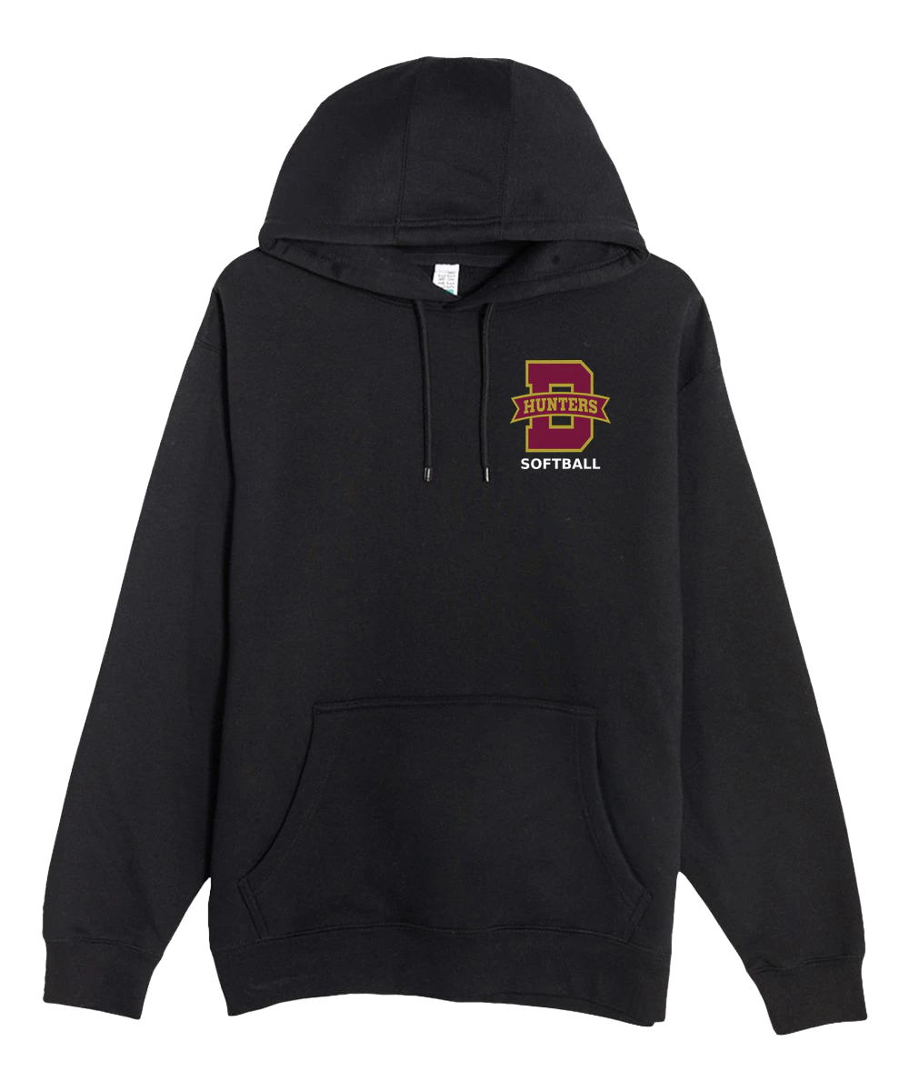 Denfeld Softball - Black Hoodie Value - Left Chest
