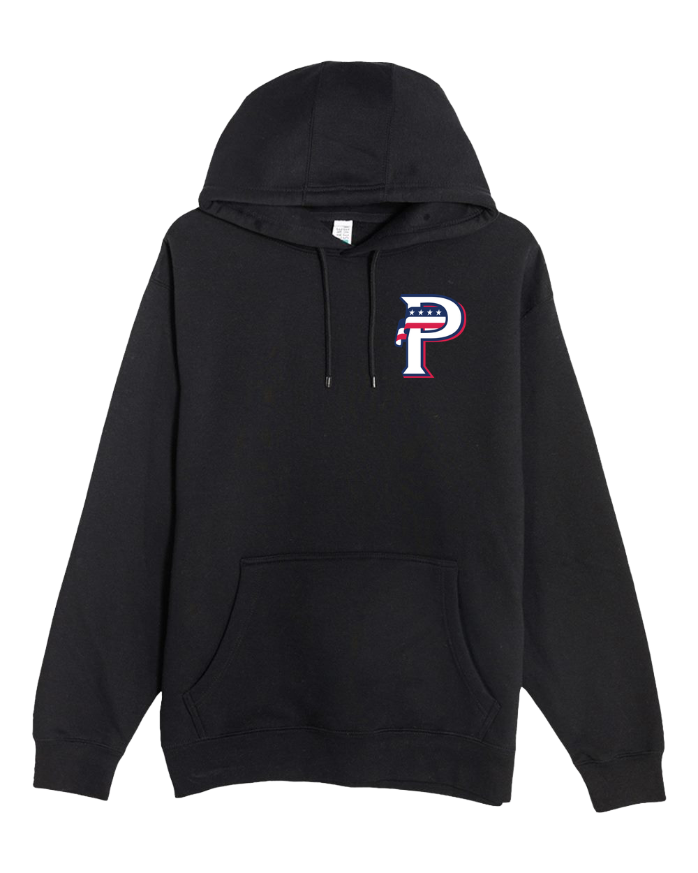 USA BASEBALL - Black Hoodie Value - Left Chest