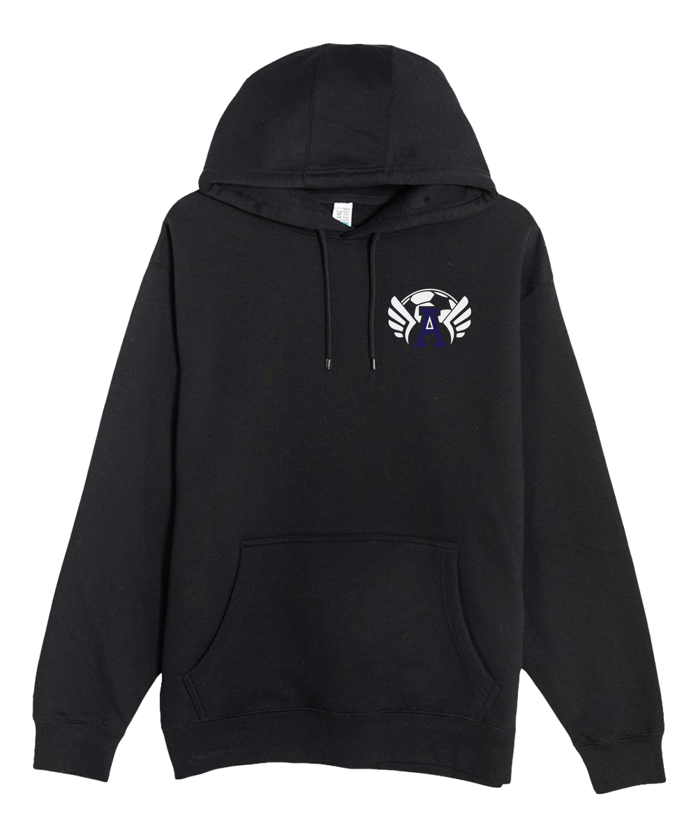 Abingdon Soccer - Black Hoodie Value - Left Chest