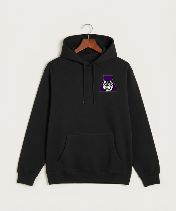 Albany High School Football (Boys) - Black Hoodie Value - Left Chest
