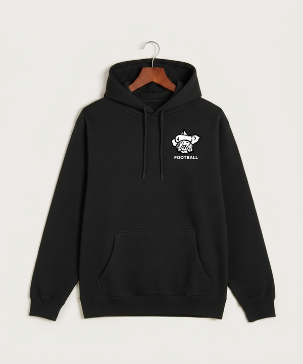 Polo HS Football general - Black Hoodie Value - Left Chest