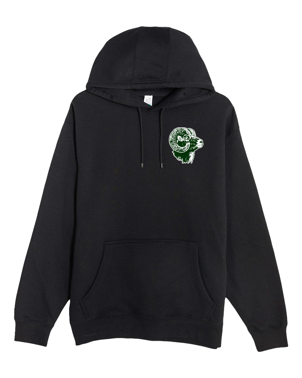 Roseau Baseball and Softball - Black Hoodie Value - Left Chest