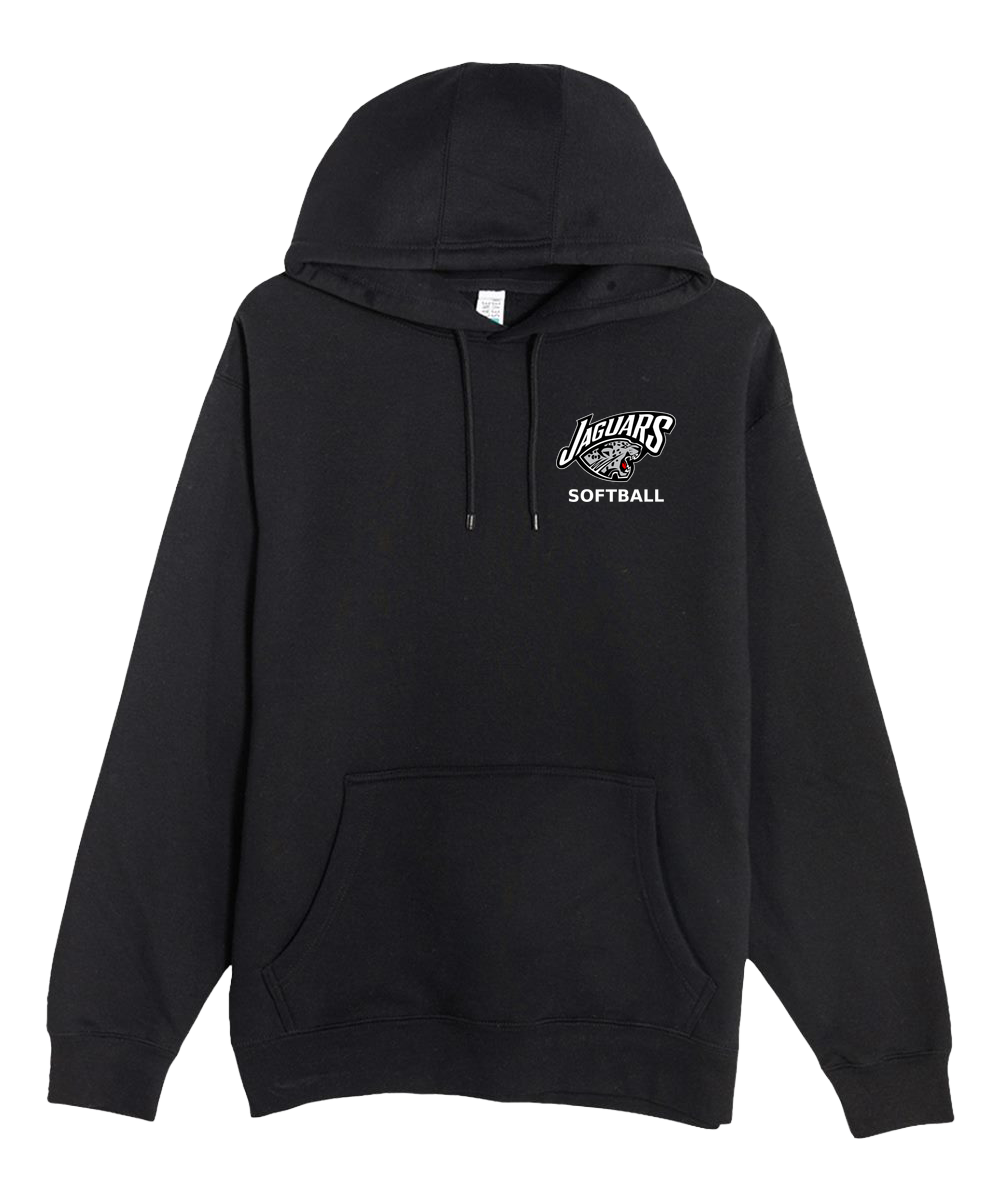 Hinckley Finlayson Softball - Black Hoodie Value - Left Chest