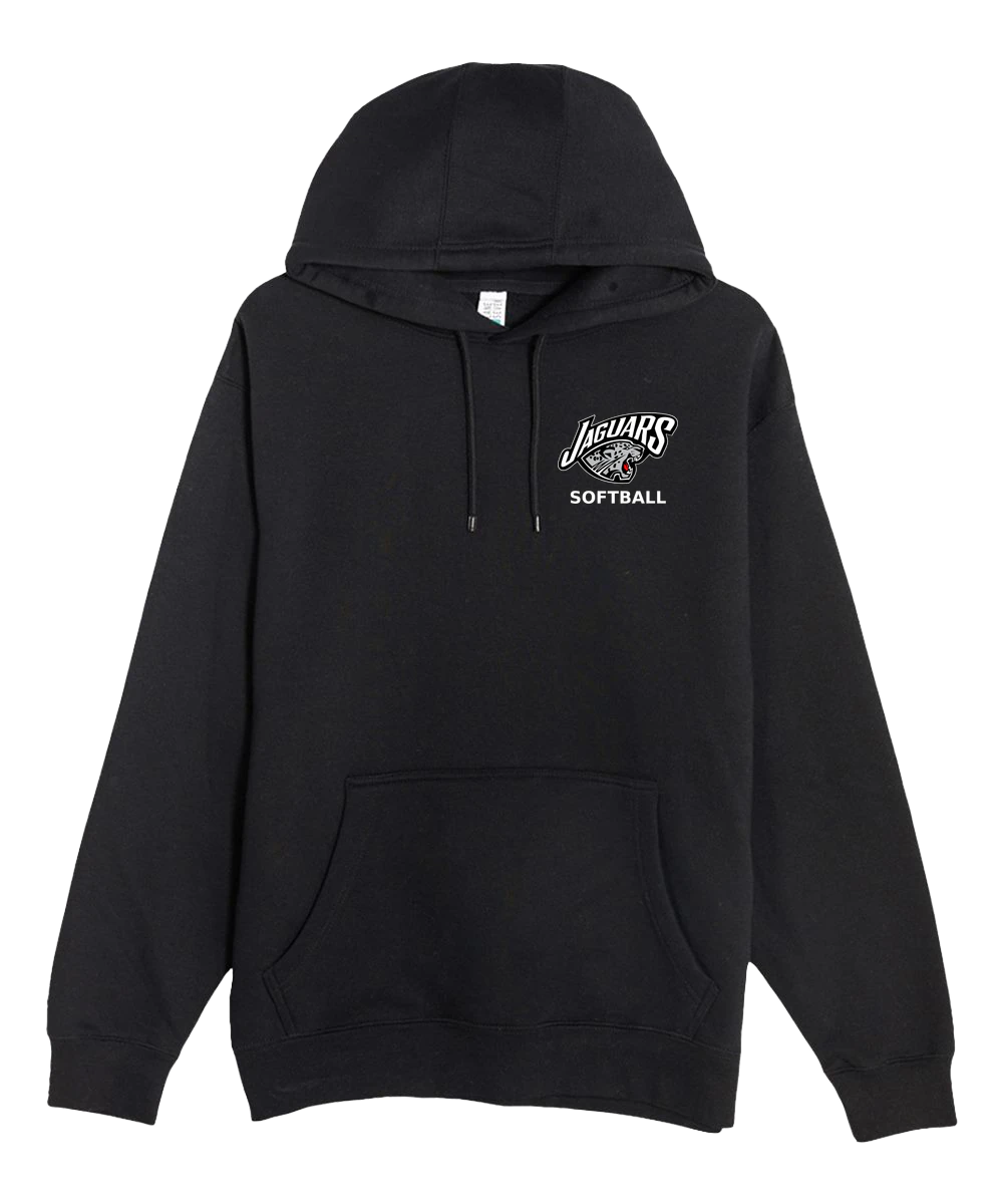 Hinckley Finlayson Softball - Black Hoodie Value - Left Chest