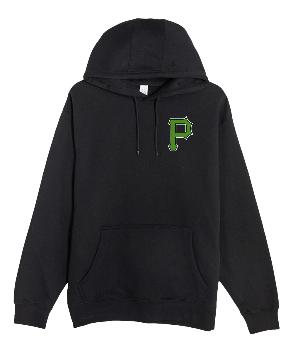 Pipestone Softball - Black Hoodie Value - Left Chest