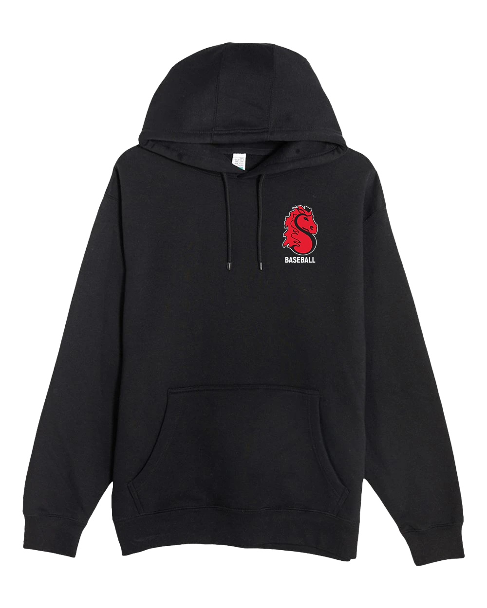 Stillwater Baseball - Black Hoodie Value - Left Chest