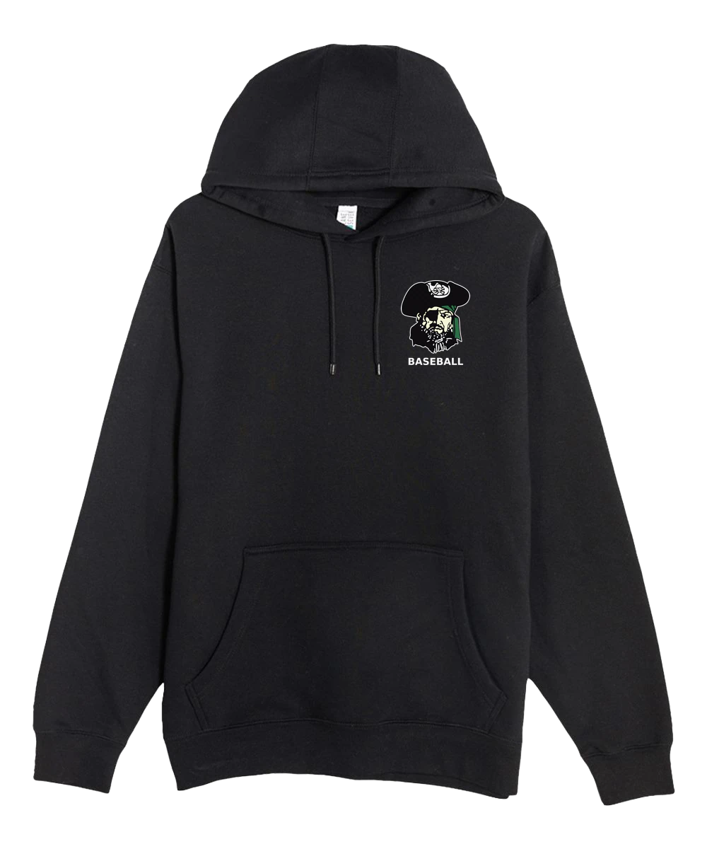 Waterville-Elysian-Morristown Baseball - Black Hoodie Value - Left Chest