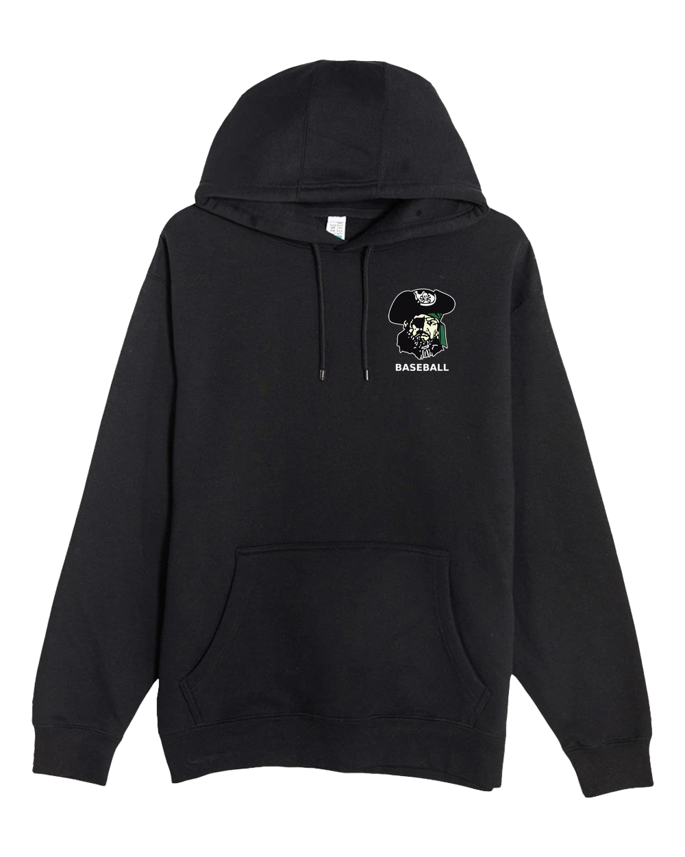 Waterville-Elysian-Morristown Baseball - Black Hoodie Value - Left Chest