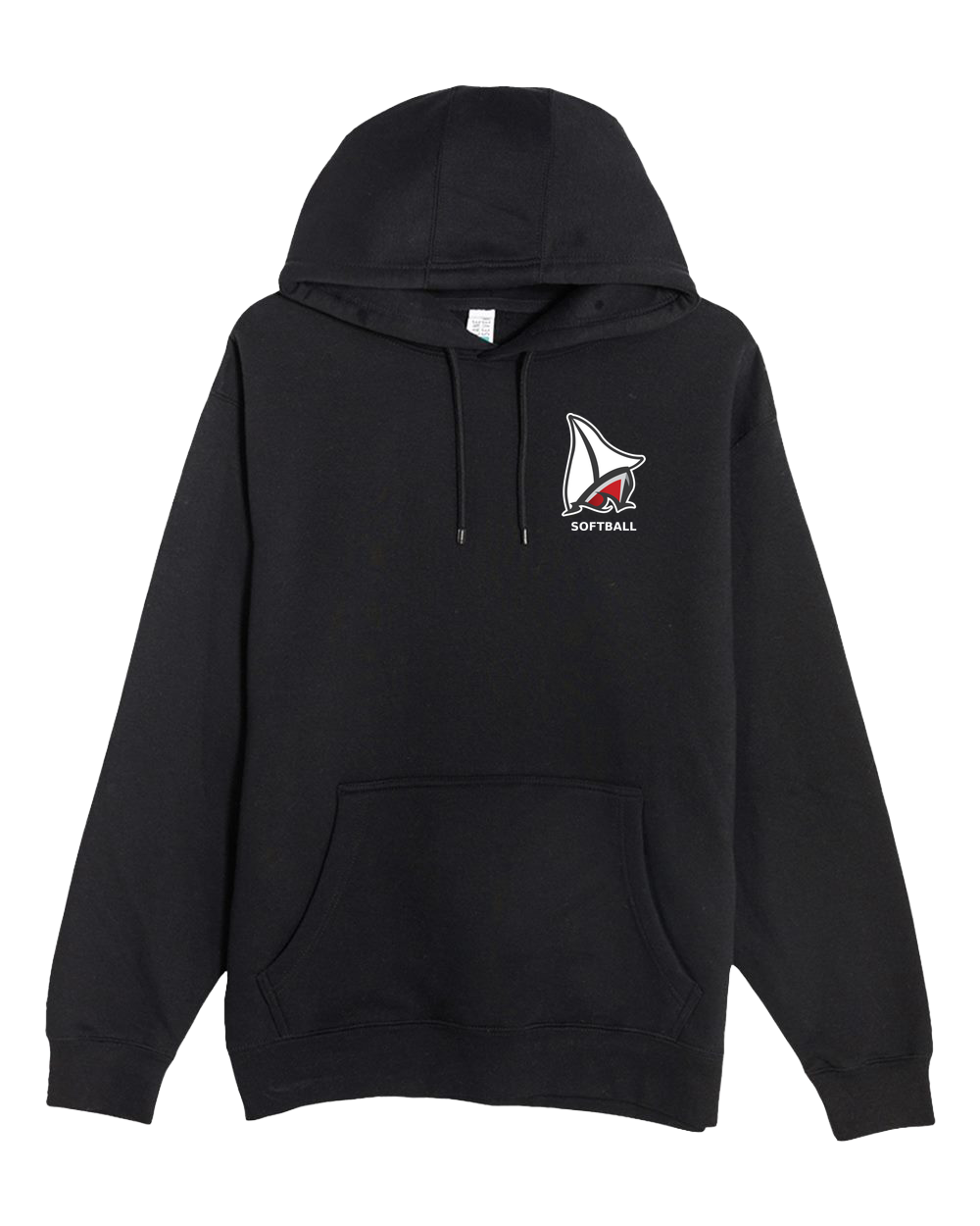 Detroit Lakes Softball - Black Hoodie Value - Left Chest