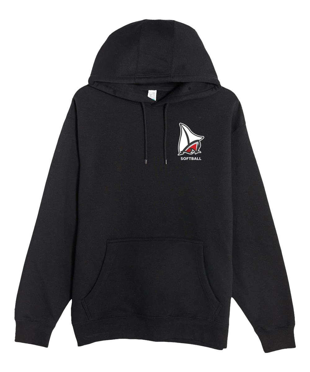 Detroit Lakes Softball - Black Hoodie Value - Left Chest