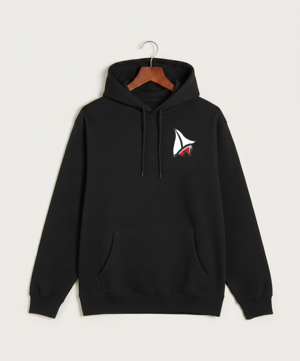 Detroit Lakes Community High School Football (Boys) - Black Hoodie Value - Left Chest