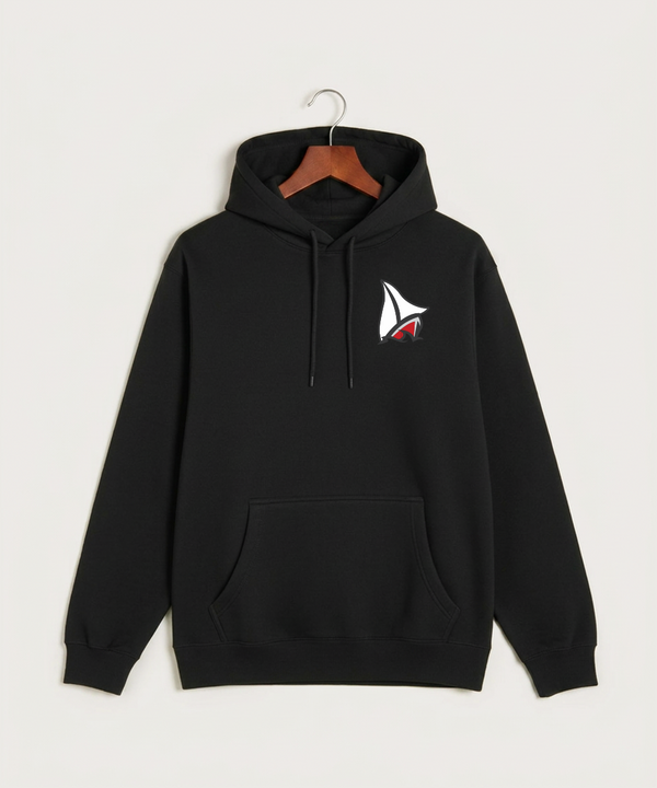 Detroit Lakes Community High School Football (Boys) - Black Hoodie Value - Left Chest
