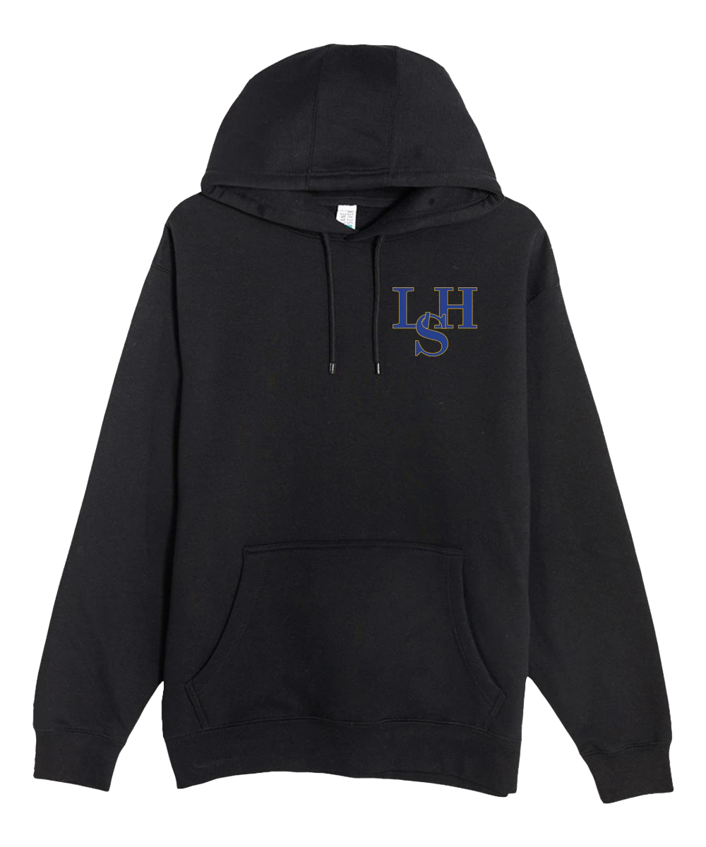 LeSueur Henderson Baseball & Softball - Black Hoodie Value - Left Chest