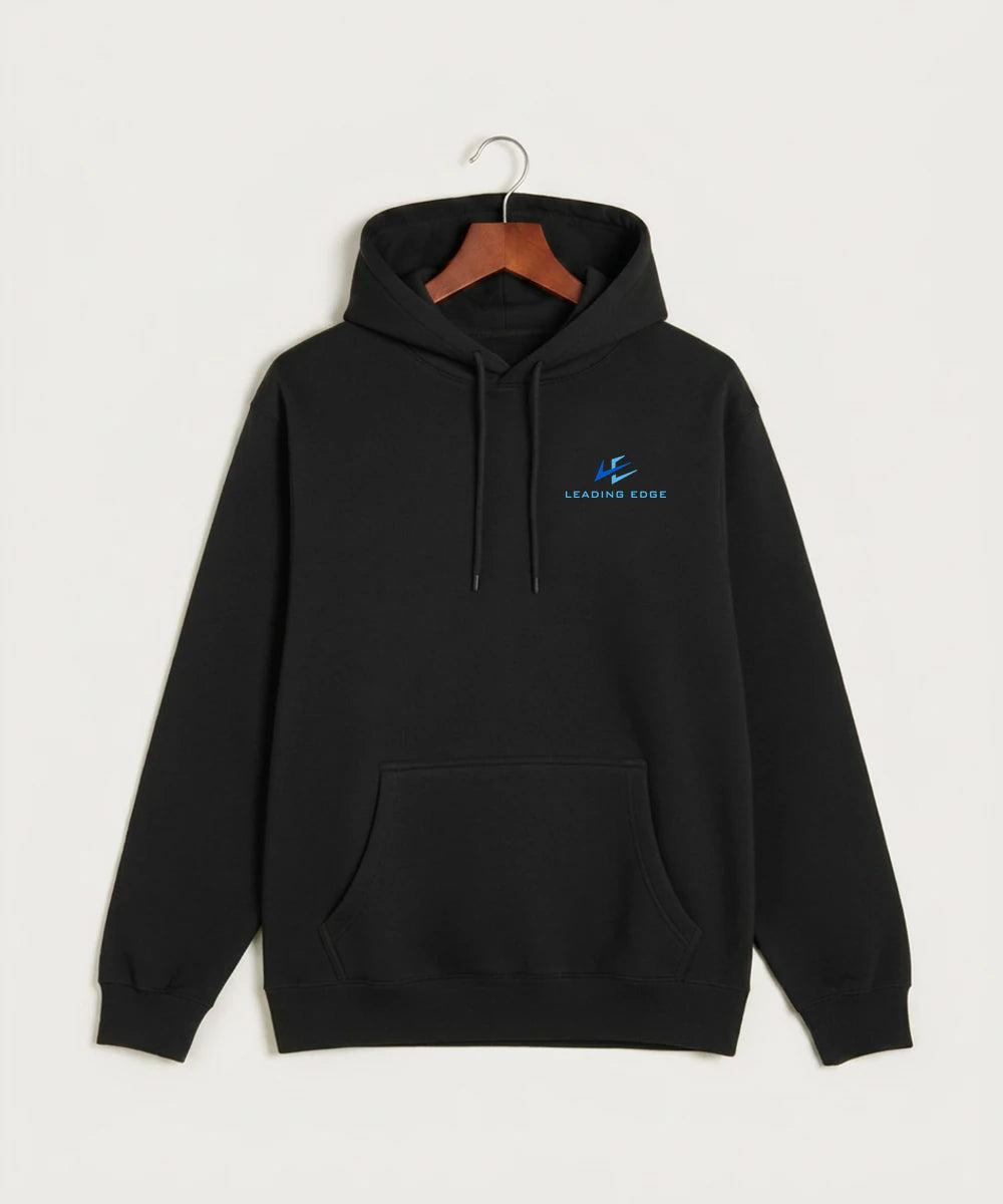 Leading Edge example_store - Black Hoodie Value - Left Chest