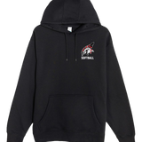 Aitkin Softball - Black Hoodie Value - Left Chest